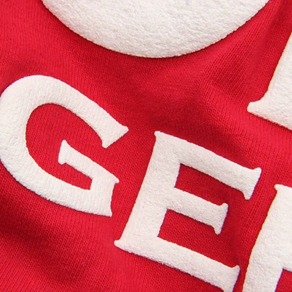 Wisconsin Badgers Women's Ombre Long Sleeve Dip-Dyed Spirit Jersey - Red - Size: Large