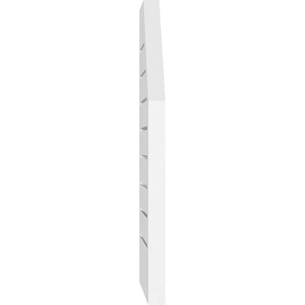 Ekena Millwork GVPOL18X2602SF 18x22W x 26x22H Octagonal Surface Mount PVC Gable Vent: Functional - w/ 2x22W x 1-1/2x22P Brickmoul