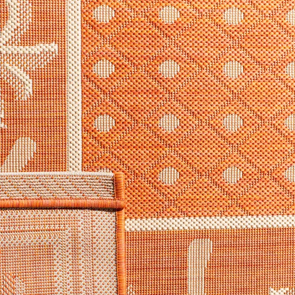 Safavieh 8& x 11& Courtyard CY5148A Rust, Sand Rug