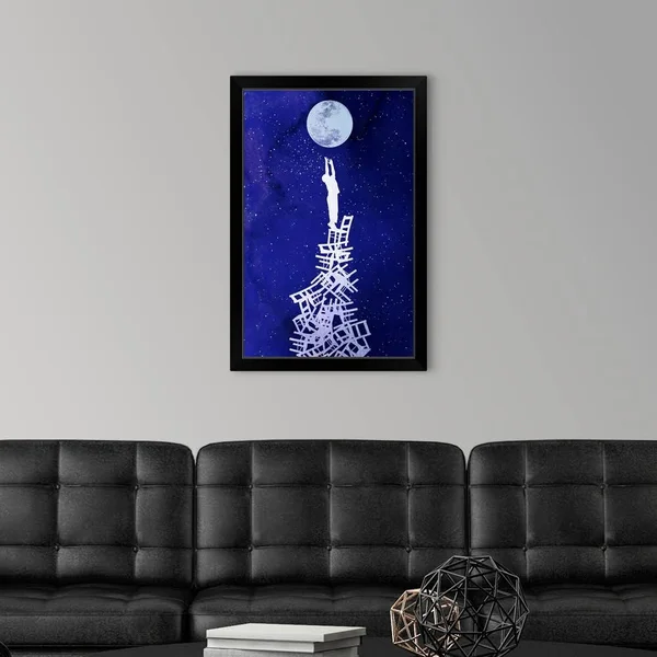 Out of Reach, Black Framed Wall Art, 20x30, Great Big Canvas