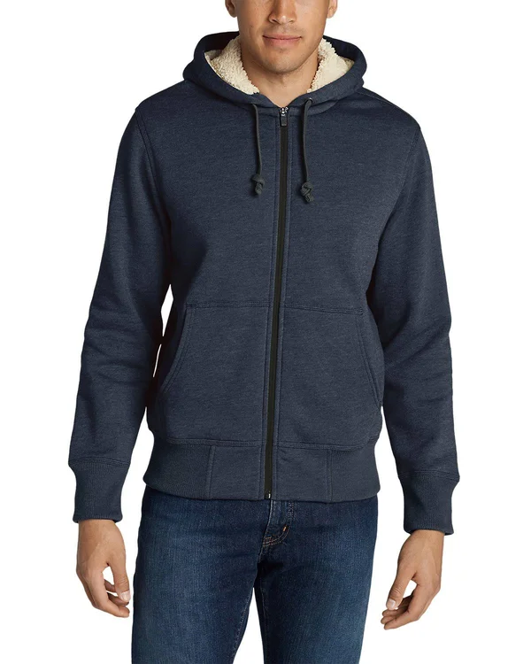 Eddie Bauer Men's Cascade Falls Sherpa-Lined Hoodie - Blue - L