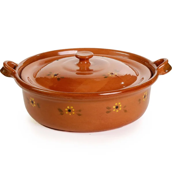 Ancient Cookware Mexican Flat Clay Cazuela - 4 qt