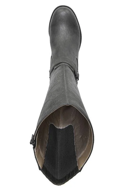 LifeStride Women's X-Felicity Riding Boot, Dark Grey Synthetic