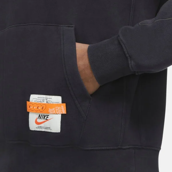 Nike Club Wash Drip Hoodie - Mens - Black/Black