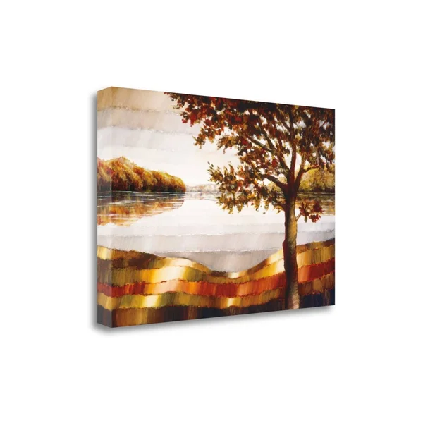 Tangletown Fine Art Lake Mamry by Zenon Burdy - Giclee Print on Gallery Wrap Canvas, 39x22x26x22