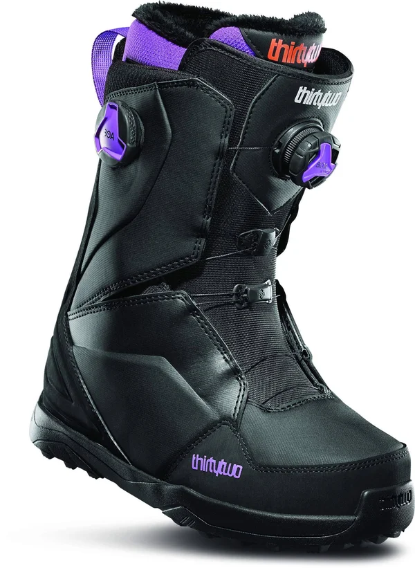 thirtytwo Lashed Double Boa Snowboard Boot - Women's Black/Purple - 5.0