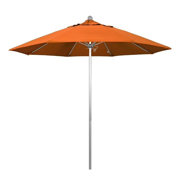 California Umbrella Venture 9& Silver Market Umbrella in Tuscan
