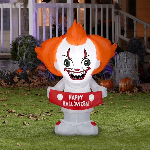 Warner Brothers Stylized Pennywise Inflatable Gemmy Industries