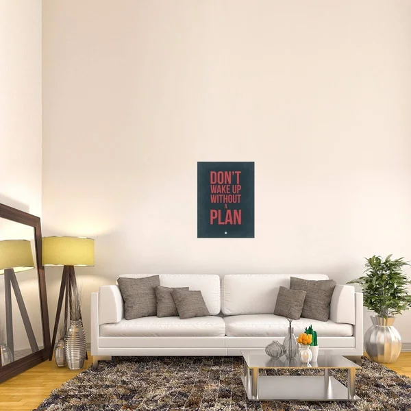 Naxart Studio 'Don't Wake Up Without A Plan 3' Stretched Canvas Wall Art - 40 x 30