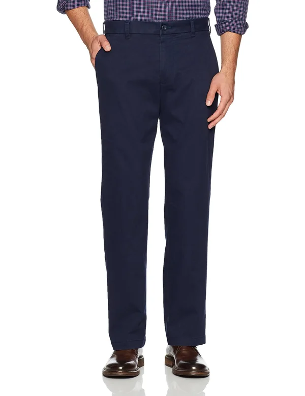 Men's Izod Classic-Fit Performance Flat-Front Pants - Size: 32x32, Blue