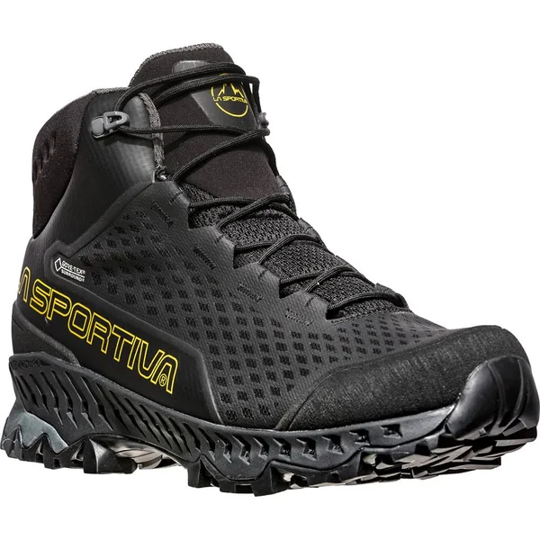 La Sportiva Men's Stream GTX Boot - 40.5 - Black, Yellow