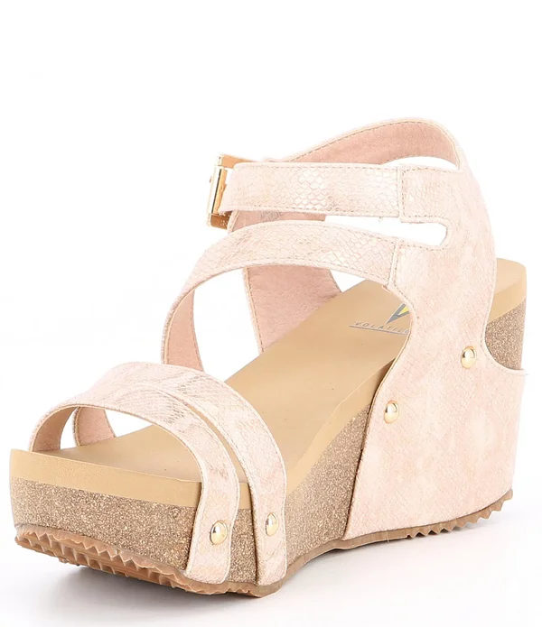 Volatile Womens Euphoria Open Toe Casual Platform Sandals
