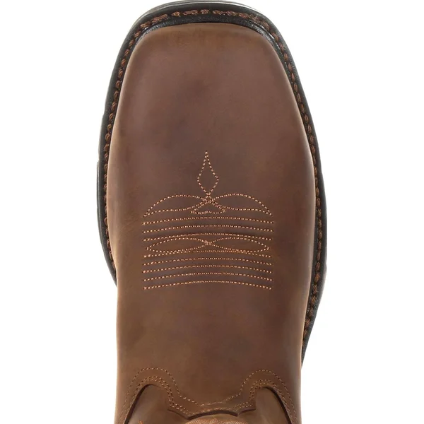 Georgia Boot Men's Carbo-Tec LT Steel-Toe Waterproof Pull-On Work Boot, GB00264, Brown