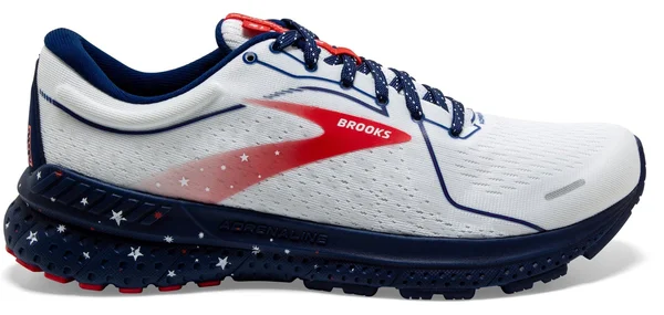 Brooks Adrenaline GTS 21 10 - White/Blue/Red (Women's)