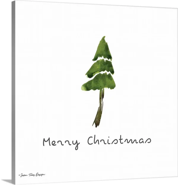 Merry Christmas - Canvas Wall Art, 16x16, Great Big Canvas
