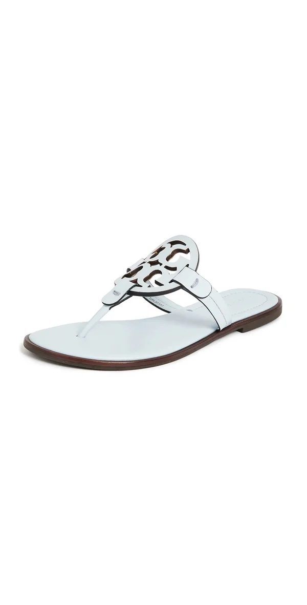 Tory Burch Miller Welt Sandals Spring Blue 10