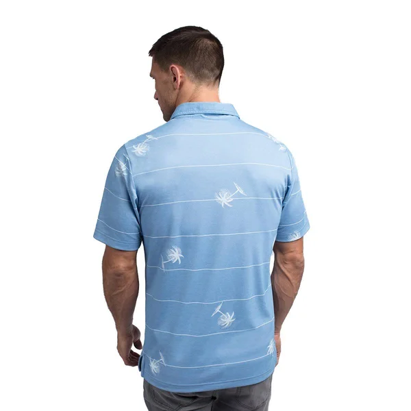 TravisMathew Baumen Around Polo Heather Blue, S
