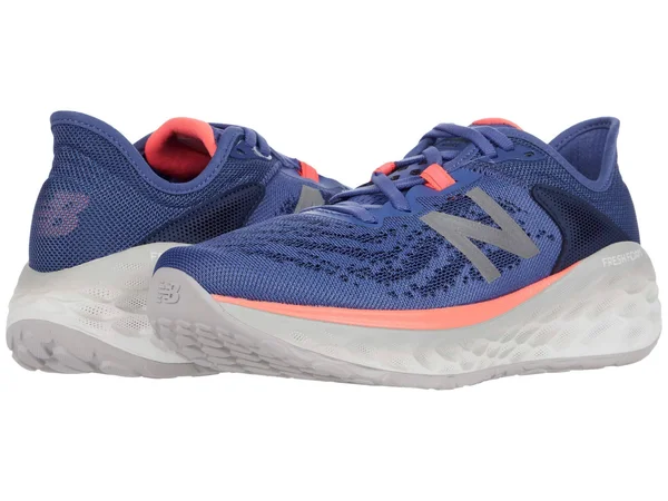 New Balance Women's Fresh Foam More V2 Running Shoes - Blue/Pink (Size 7)