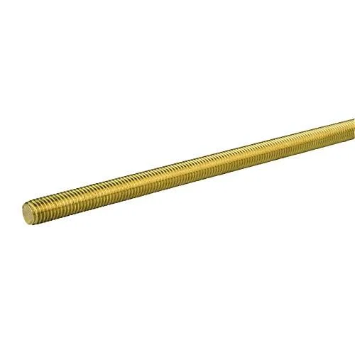 Small Parts 10657 Threaded Rod 3/4x22-16 - 2& - Brass