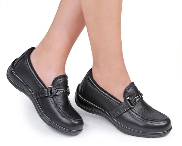 OrthoFeet Women's Chelsea - Black Leather