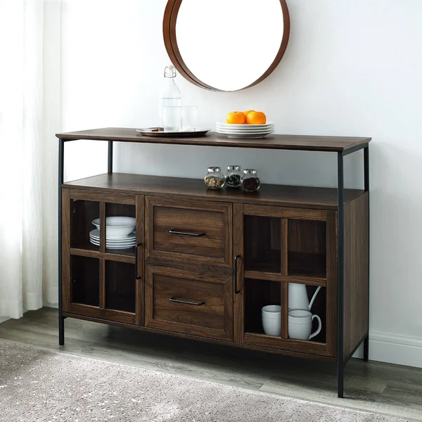 Walker Edison Reclaimed Barnwood TV Stand (Accommodates TVs Up to 80-in) in Brown - LW70ARSMDRO