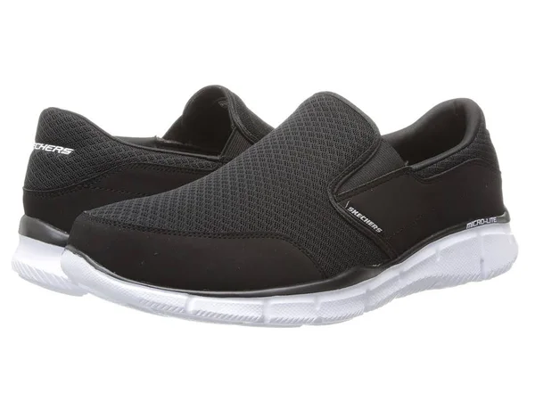 Skechers Sport Men's Equalizer Persistent Slip-On Sneaker, Black/White