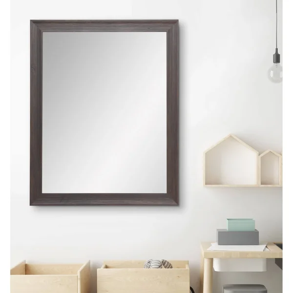 BrandtWorks Rustic Espresso Wall Mirror (40.5x22 x 31.5x22)