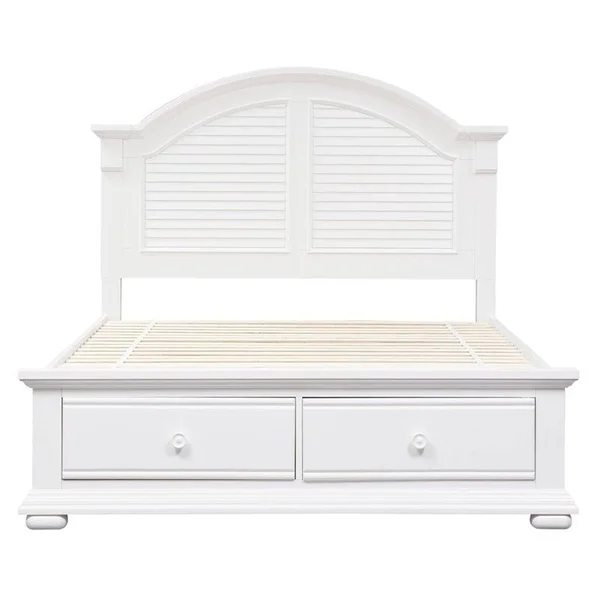 Bowery Hill Queen Panel Headboard in Oyster White - BH-1636795