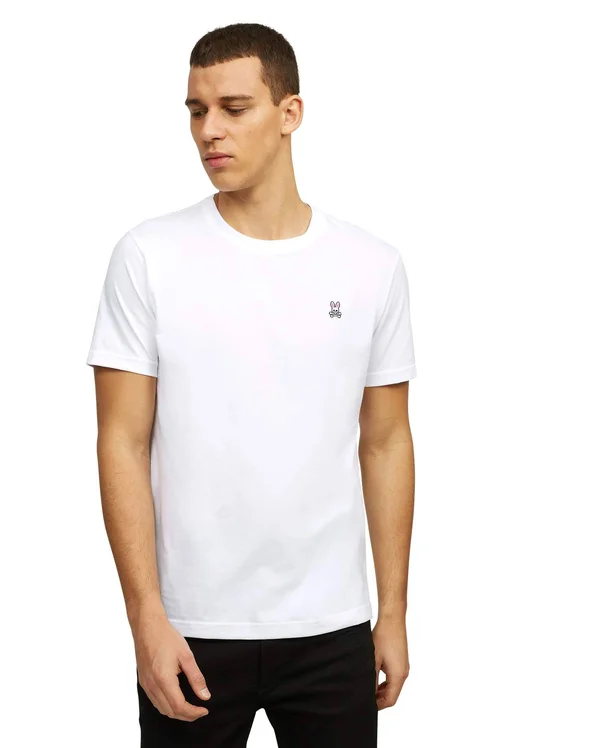 Psycho Bunny Classic Crew Neck T Shirt White
