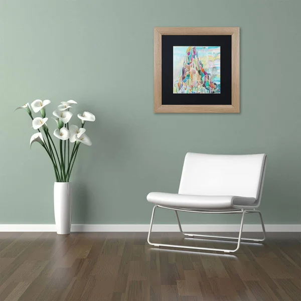 Trademark Art &Ras Daschan& by Lauren Moss Framed Painting Print Size: 11x22 H x 11x22 W x 0.5x22 D - Matte Color: Black