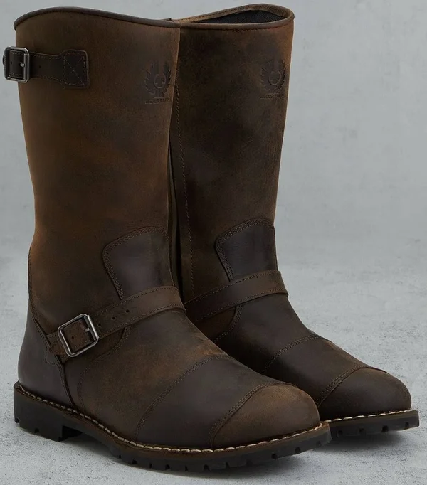 Belstaff Endurance Motorcycle Boots - Brown, Size 39
