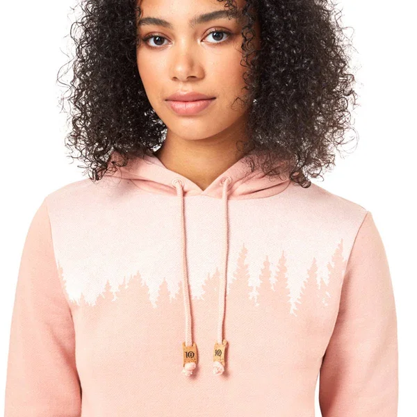 tentree Women's Juniper Hoodie (S Misty Rose Pink Heather)