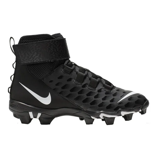 Nike Force Savage Shark 2 (Wide) Black/White Men's Football Cleat 8