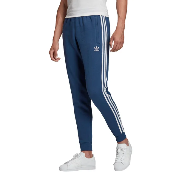 Adidas Men's Originals Fleece 3-Stripe Slim Track Pants - Night Marine