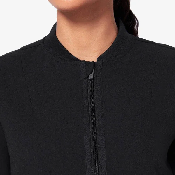 Figs Bellery Scrub Jacket for Women — Black, XXS, XX-Small, XX-Small