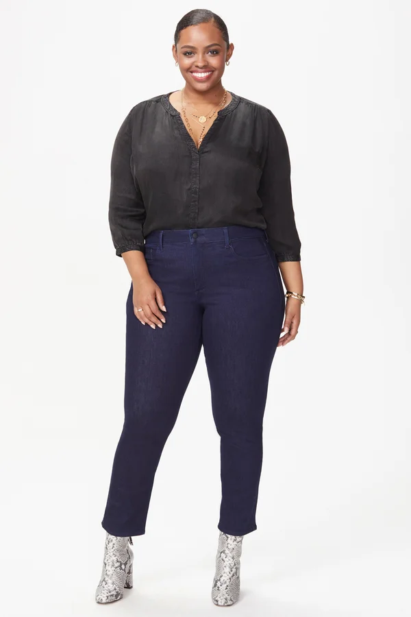 Nydj Women's Sheri Slim Jeans Petite in Rinse - Plus, Size: 22wp