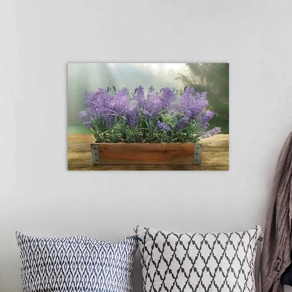 Lavender Planter - Canvas Wall Art, 24x16, Great Big Canvas
