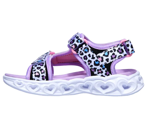 Skechers Girls& S Lights Heart Lights Savvy Cat Sandal