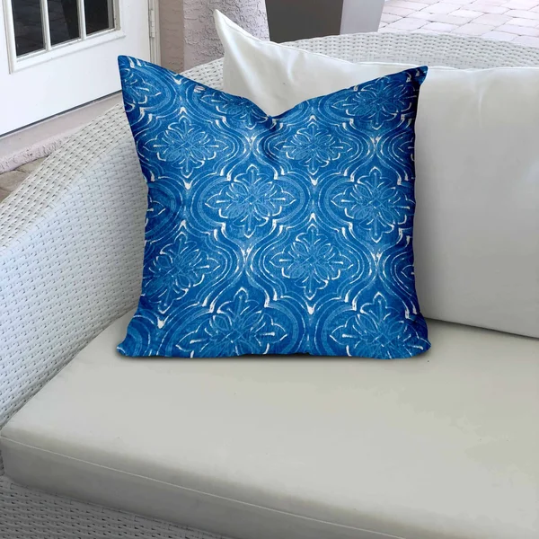 Joita Atlas Indoor Outdoor Soft Royal Pillow Zipper Cover Only 22X22