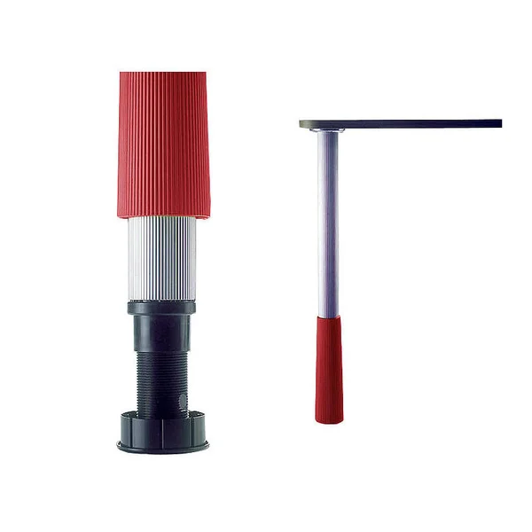 Richelieu 654 23 inch Tall Square Steel Table Leg - Red