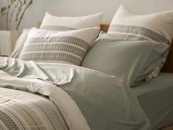 Coyuchi Organic Jersey Sheet Set (Queen - Gray Heather)