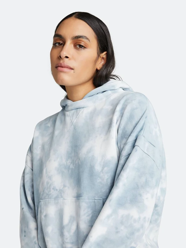 Richer Poorer - Recycled Fleece Hoodie, Blue Mirage Large
