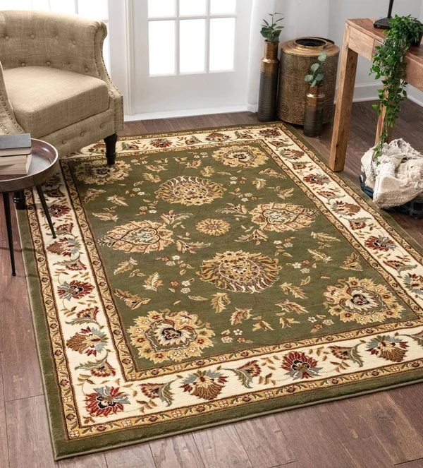 Well Woven Timeless Abbasi Traditional Area Rug - 10&11x22 x 15& - Green