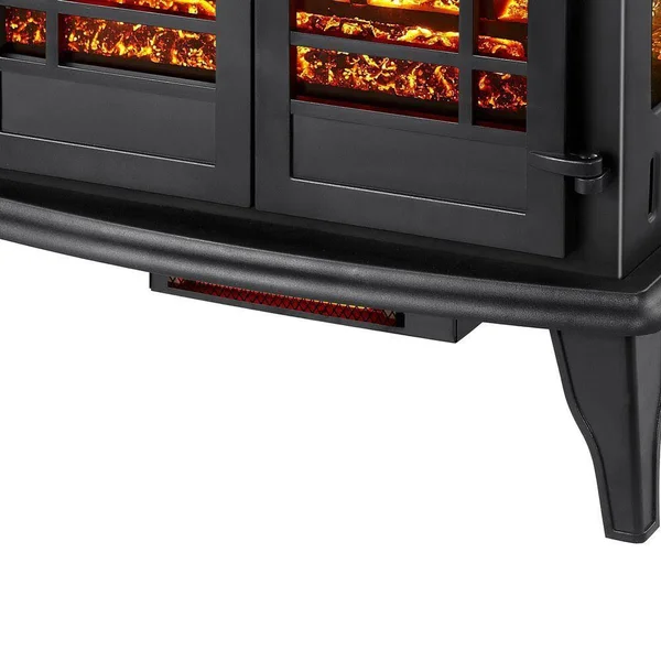 Legacy 1 - 000 Sq. ft. Panoramic Infrared Electric Stove in Black