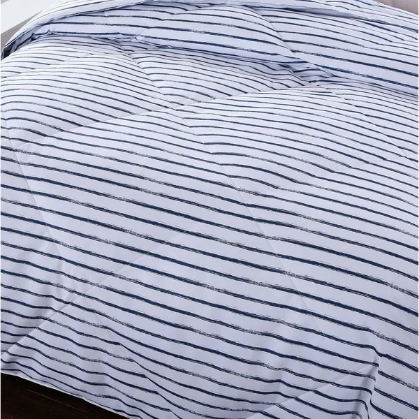 St. James Home Microfiber Nano Comforter, Light Grey, Twin, Gray