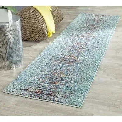 Borowski Oriental Blue Area Rug Mercury Row Rug Size: Runner 2&2x22 x 22&