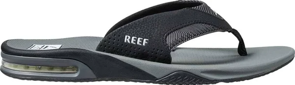 Reef Men's Fanning Prints Sandal - Grey Swells - 6