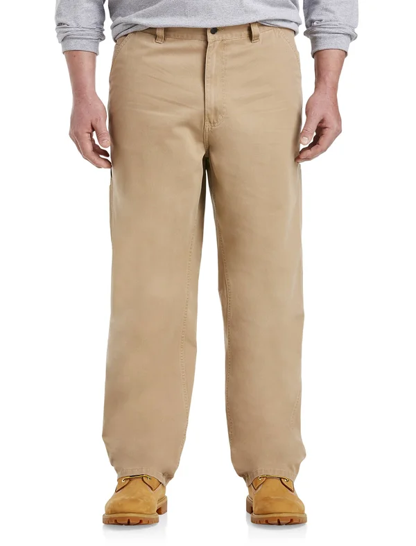 Big & Tall Harbor Bay Rugged Loose-Fit Carpenter Pants - Bronze Antique - Size 42 x 32 - Men's