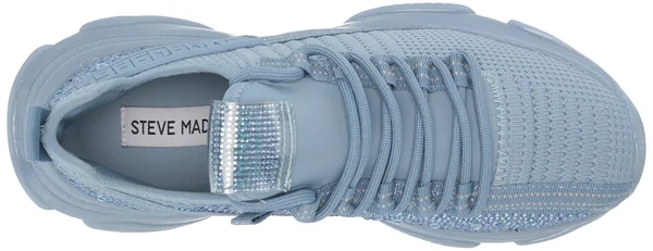 Steve Madden Maxima Monochrome Knit Sneaker, Size 6 M in Baby Blue