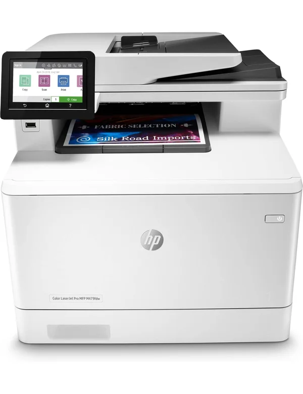 HP - LaserJet Pro M479fdw Wireless Color All-in-One Laser Printer - White